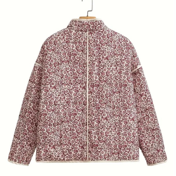 Quilted floral jacket NWOT - Picture 5 of 16
